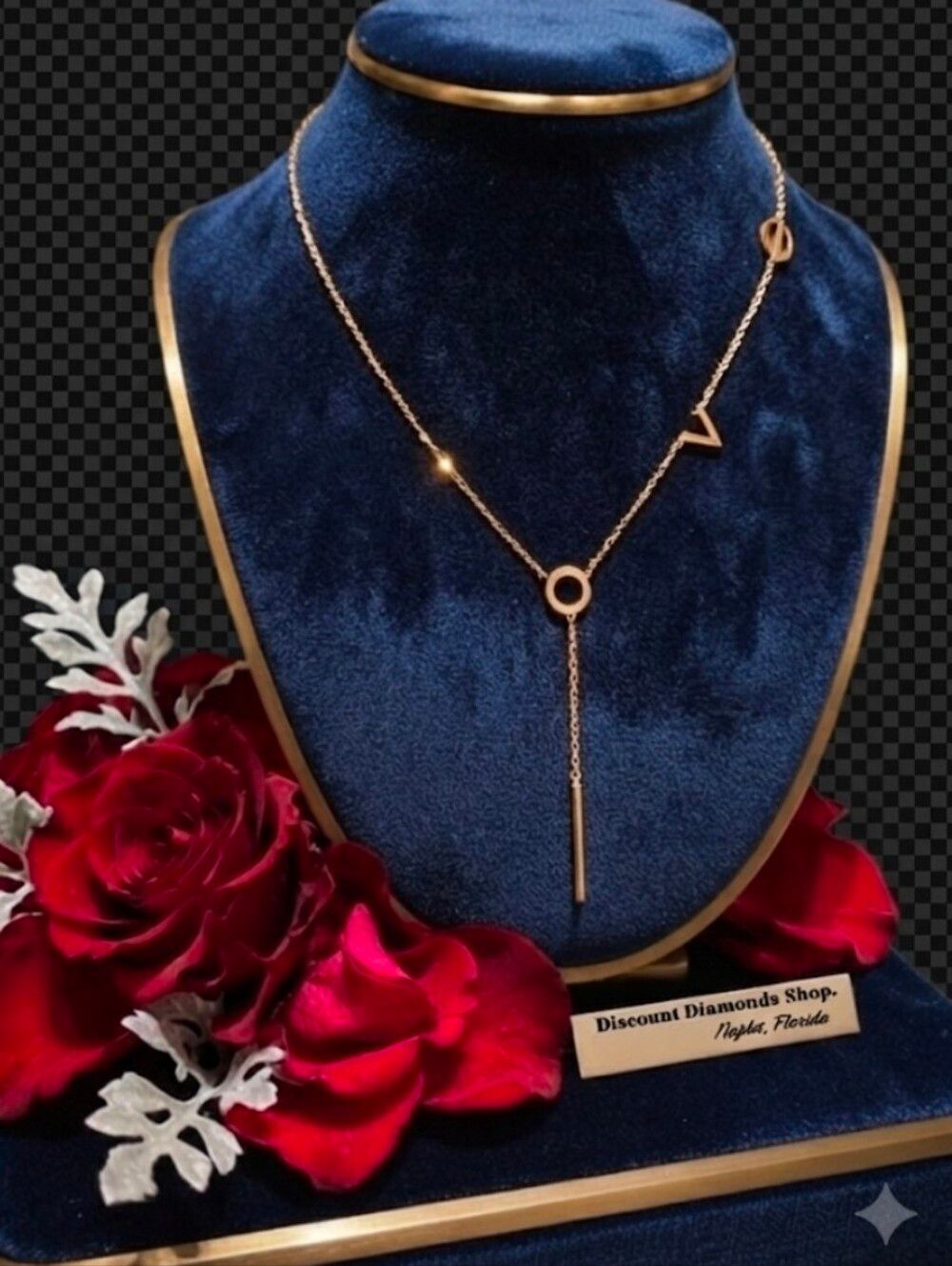 The LOVE Necklace-Over 300 Sold   18K Yellow Gold Over Titanium Dangle